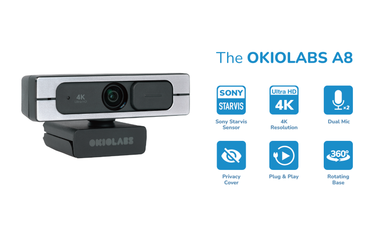 OKIOLABS A8 4K Ultra HD Webcam